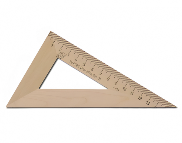 Треугольник деревянный Можга 30°, 14 см, С139