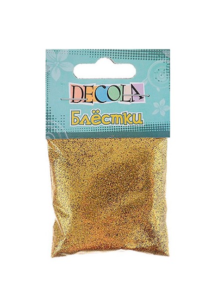 Блестки декоративные, DECOLA, 20 мг, цвета ассорти, W041
