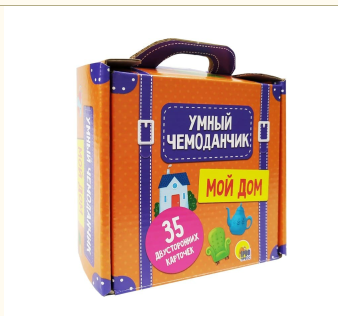 Умный чемоданчик Проф-Пресс, 35 двусторонних  карточек, в ассортменте