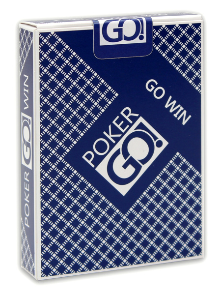 Карты игральные синие 54 шт, POKER GO (63 x 88 мм), ИН-9065