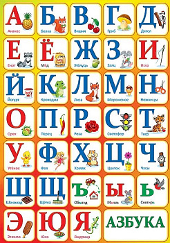 Карточка обучающая "Азбука", 3001122